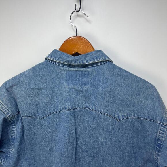 Vintage Polo Ralph Lauren Country Denim Snap Button Up Shirt - Picture 14 of 15